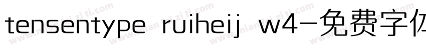 tensentype ruiheij w4字体转换